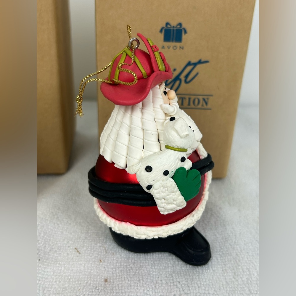 2 - Avon NOS VTG '1998' Occupational Santa Ornaments (Nurse & Fireman) - Picture 12 of 17